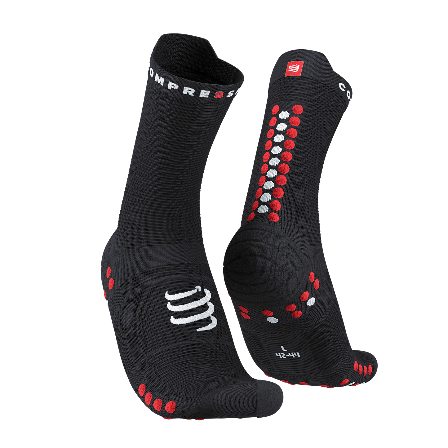 Compressport čarape Pro Racing V4.0 Run High Black/Red T3/T4