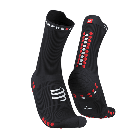 Compressport čarape Pro Racing V4.0 Run High Black/Red T3/T4