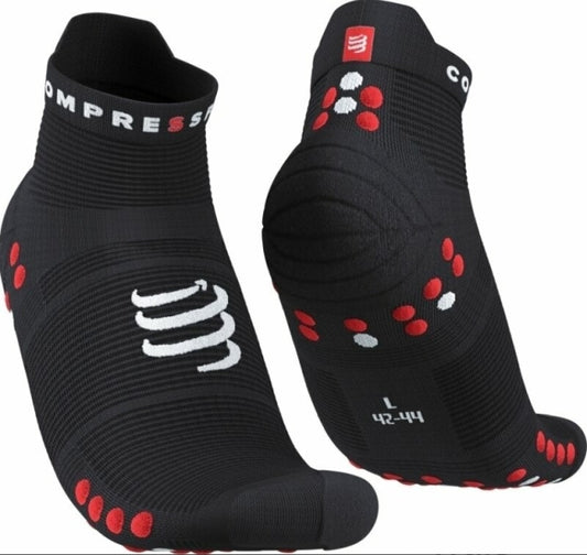 Compressport čarape Pro Racing V4.0 Run Low Black/red