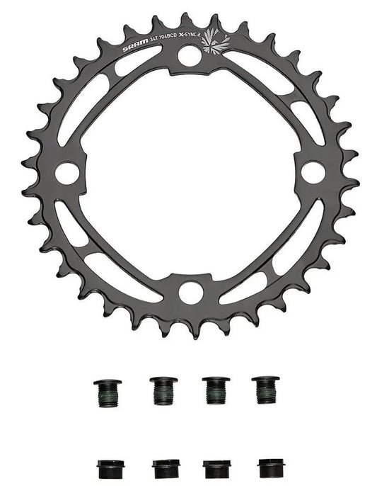 SRAM CHR TURBO 34T EAGLE 12-SPD 104BCD 1X RING STEEL